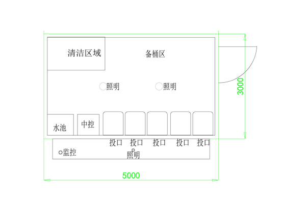 垃圾房尺寸圖，智能垃圾房，垃圾分類收集點(diǎn)，回收站生產(chǎn)廠家，垃圾分類定時(shí)定點(diǎn)收集點(diǎn)